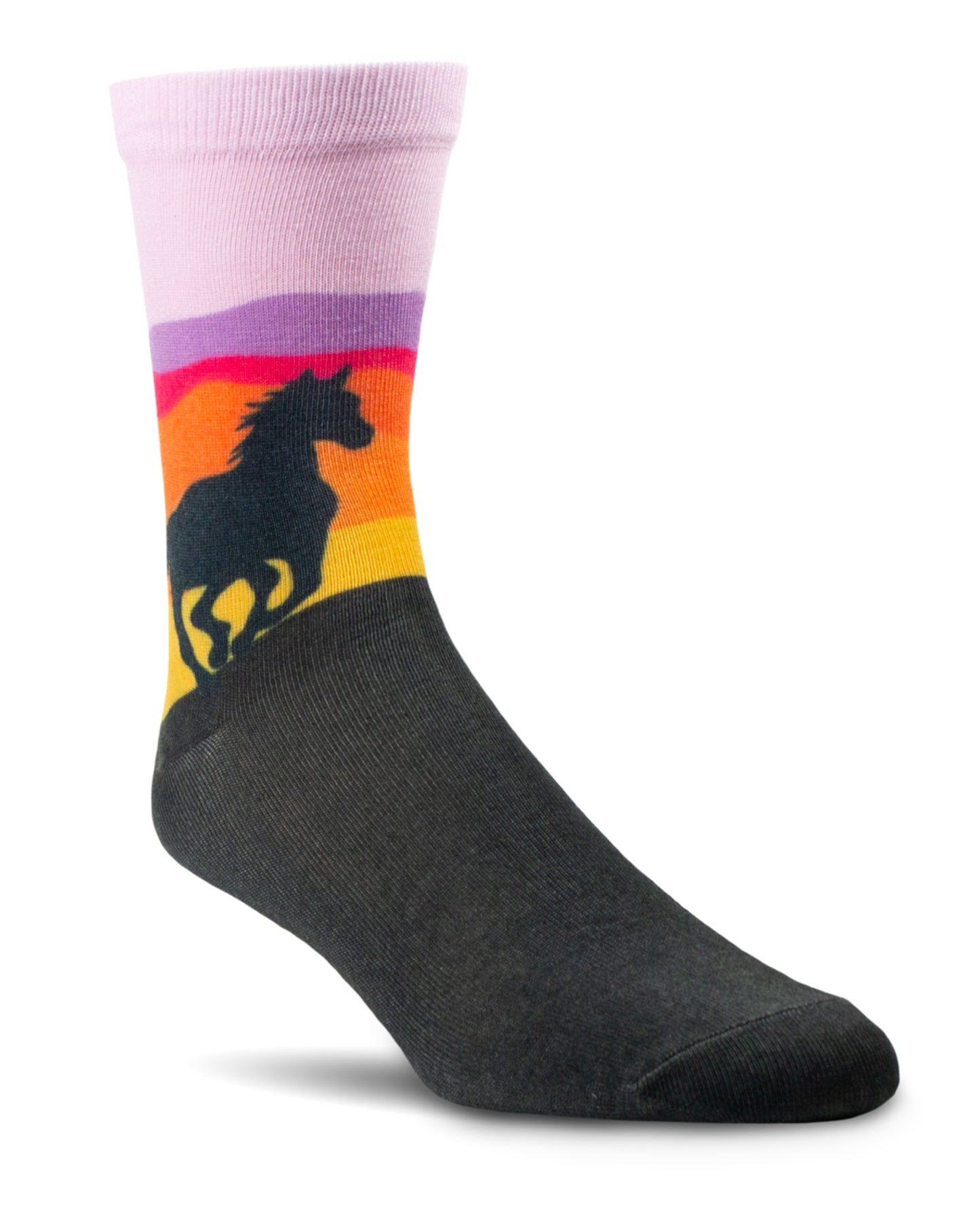 Women's Ariat Into The Sunset Crew Socks by NESTERHOSIERY from Skip’s Western Outfitters | NES-2591-M-BROWN