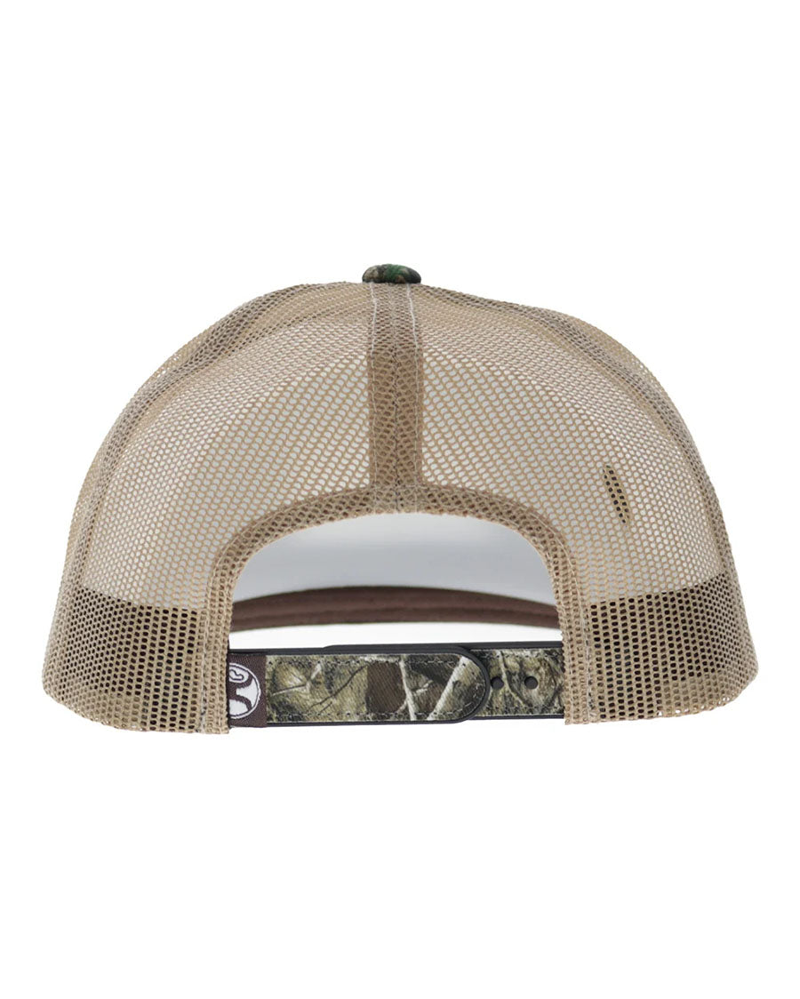 Doc Brown Camo 5-Panel Trucker With Brown / Tan Patch - 2602T-Catn