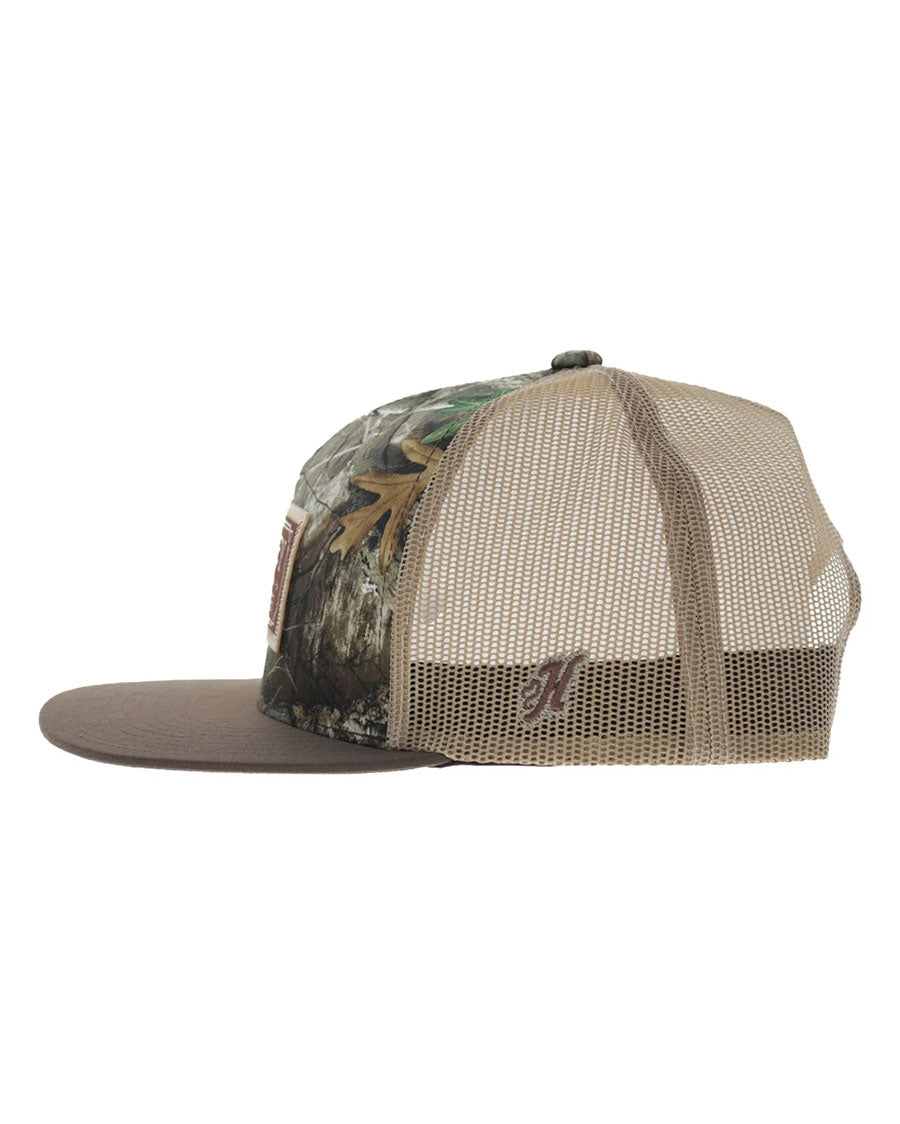 Doc Brown Camo 5-Panel Trucker With Brown / Tan Patch - 2602T-Catn