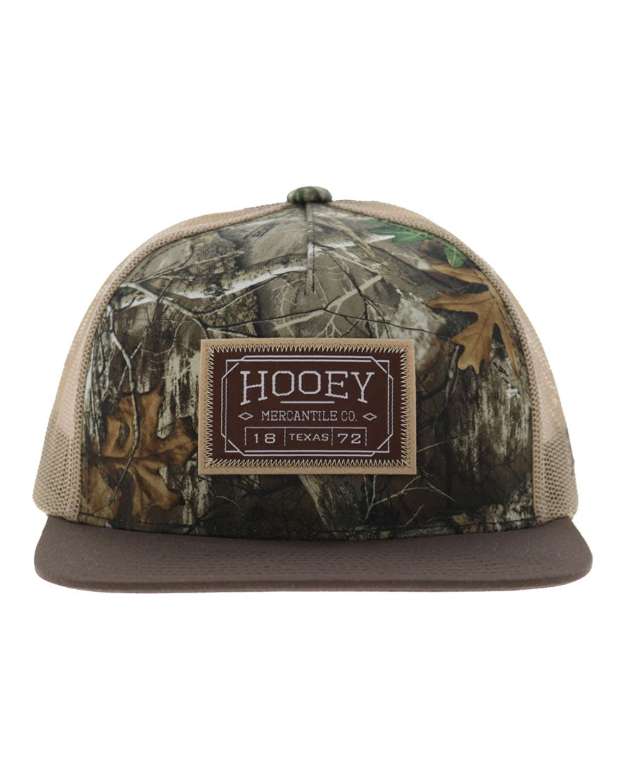 Doc Brown Camo 5-Panel Trucker With Brown / Tan Patch - 2602T-Catn