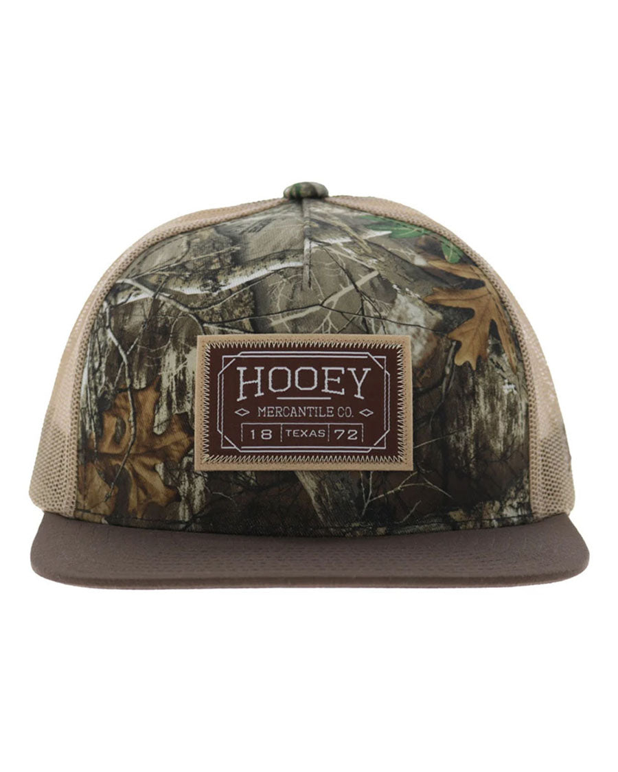 Doc Brown Camo 5-Panel Trucker With Brown / Tan Patch - 2602T-Catn