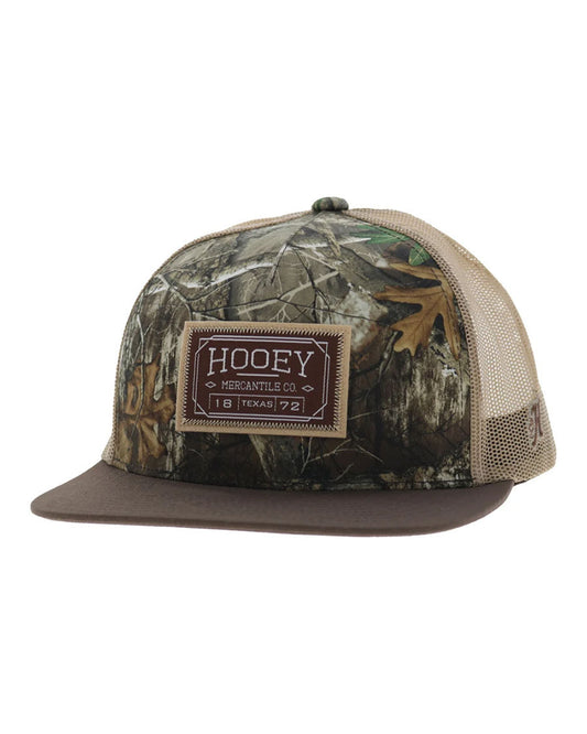 Doc Brown Camo 5-Panel Trucker With Brown / Tan Patch - 2602T-Catn