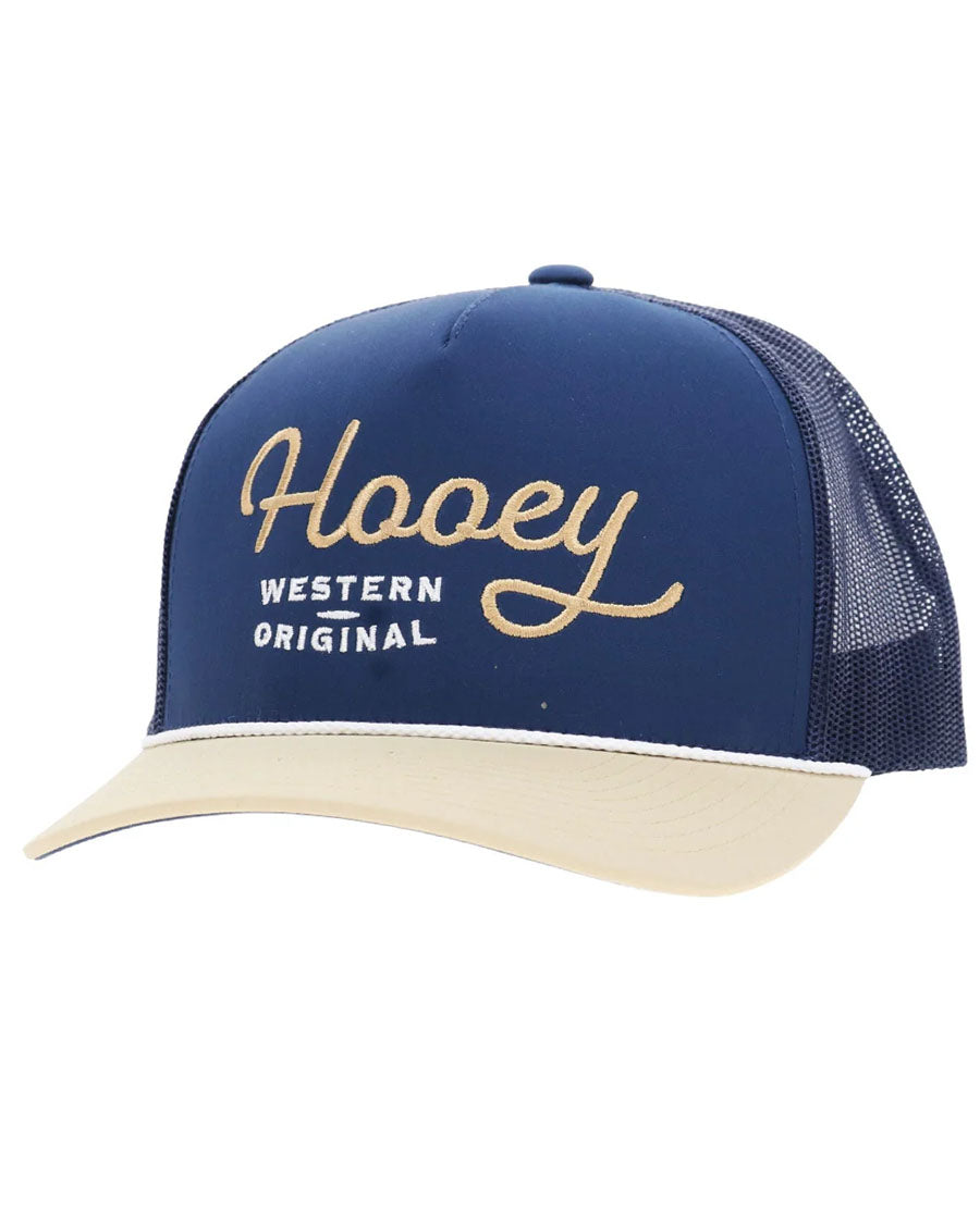 Og Navy 5-Panel Trucker With White Stitching - 2660T-Nv