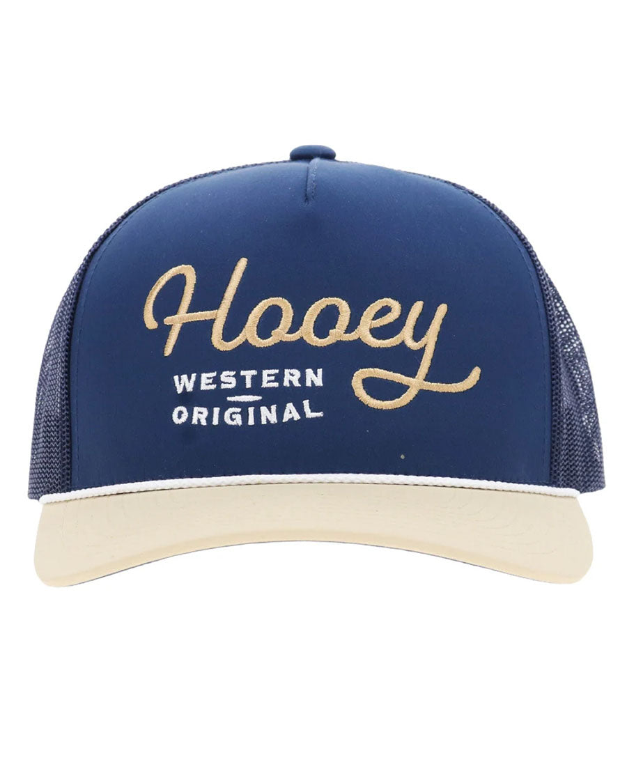 Og Navy 5-Panel Trucker With White Stitching - 2660T-Nv
