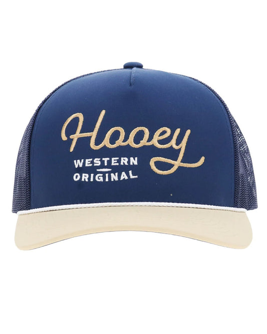 Og Navy 5-Panel Trucker With White Stitching - 2660T-Nv