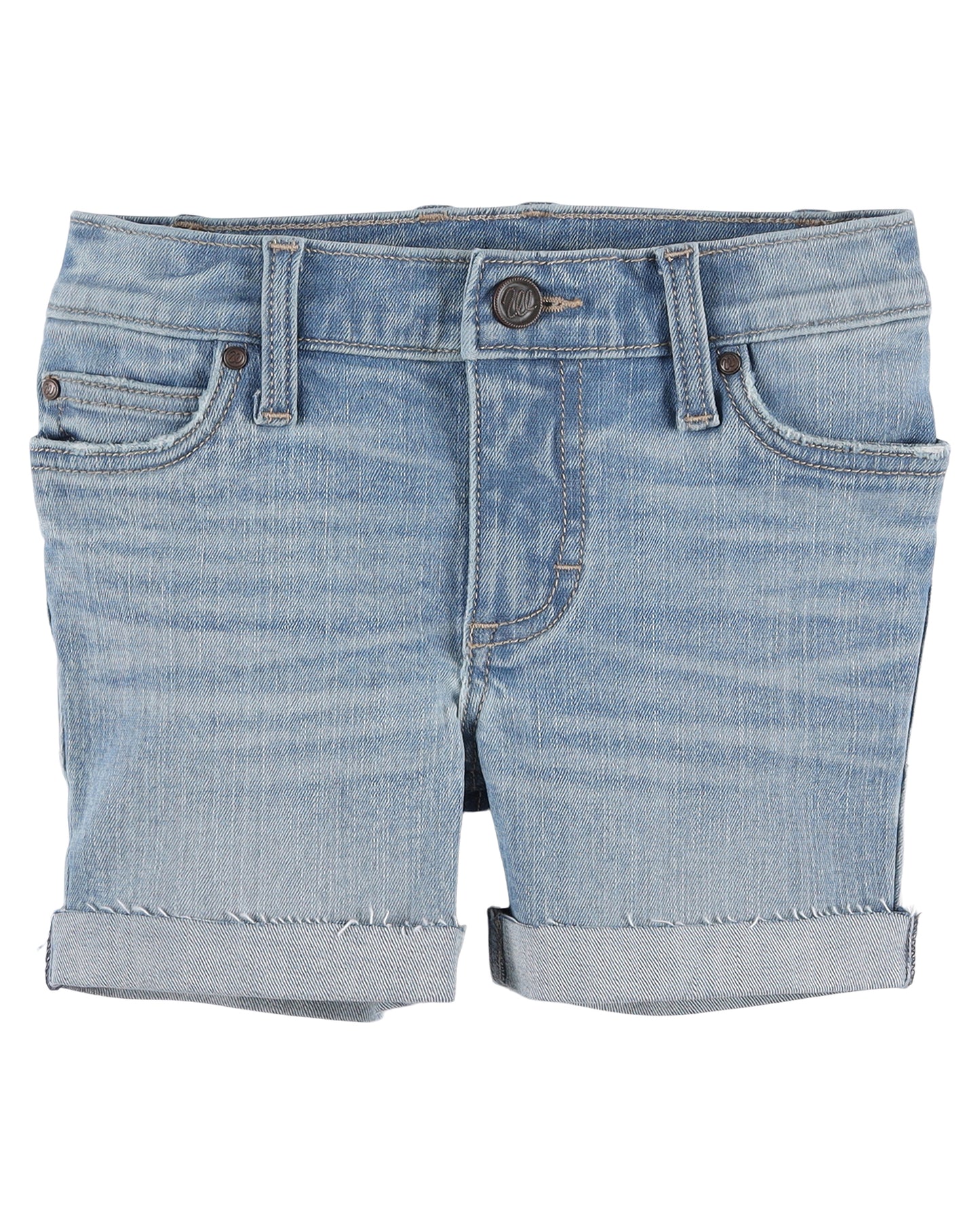 Girls' Cuffed Daisy Embroidered Jean Short by Wrangler from Skip’s Western Outfitters | WRA-112328299-4-REG
