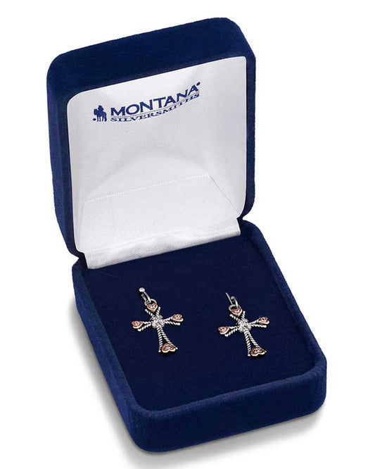 Faith In My Heart Cross Earrings