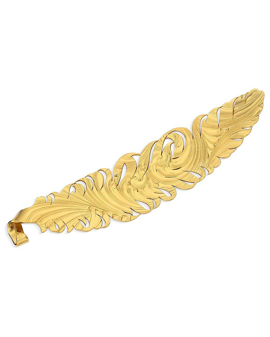 Golden Hat Feather - Hf5833Ne