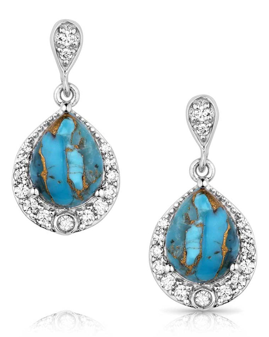 Blue Rivers Turquoise Earrings