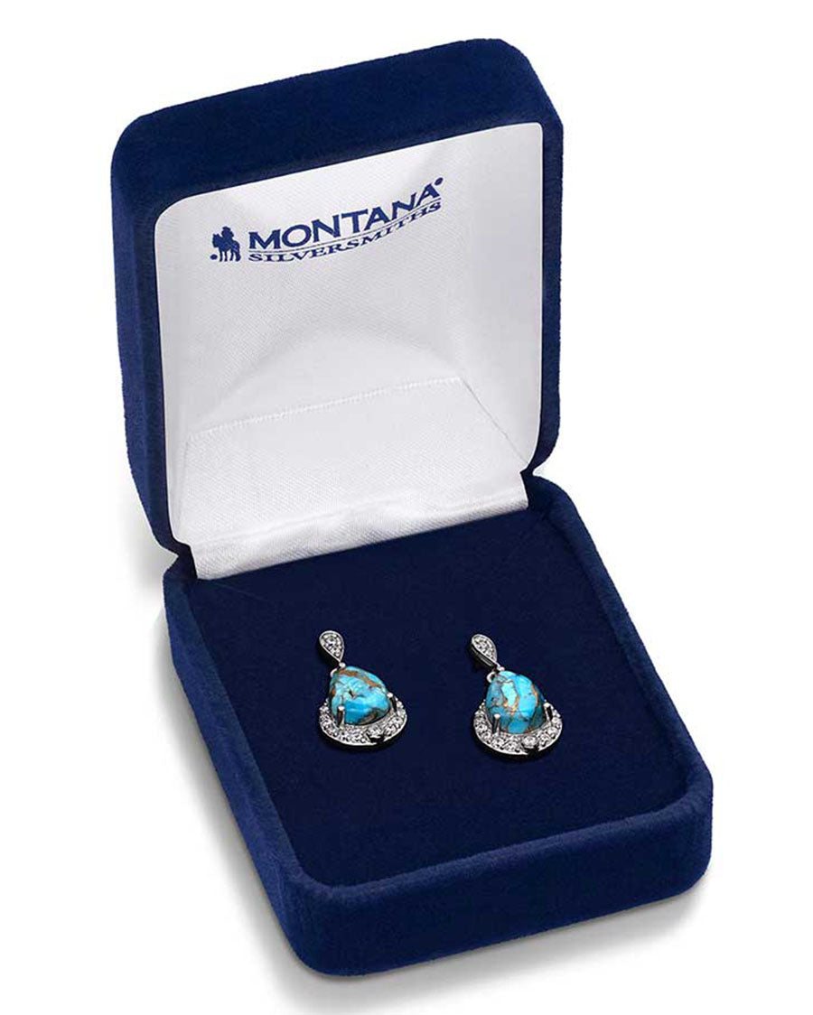 Blue Rivers Turquoise Earrings