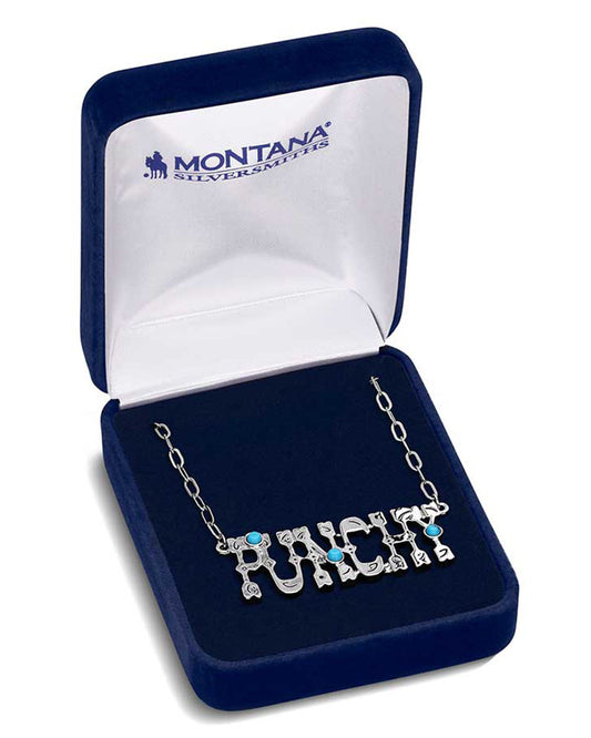Punchy Charm Turquoise Necklace