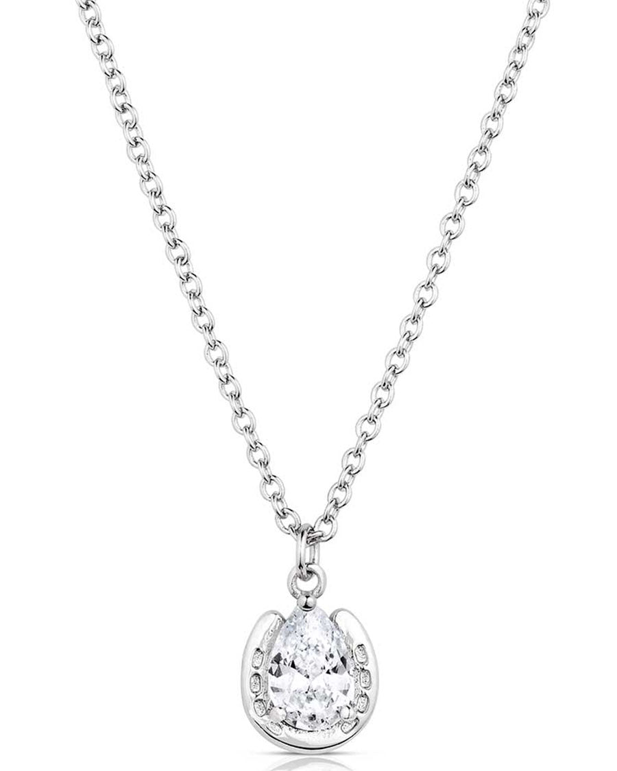 Lucky Trot Crystal Necklace - Qnc5973
