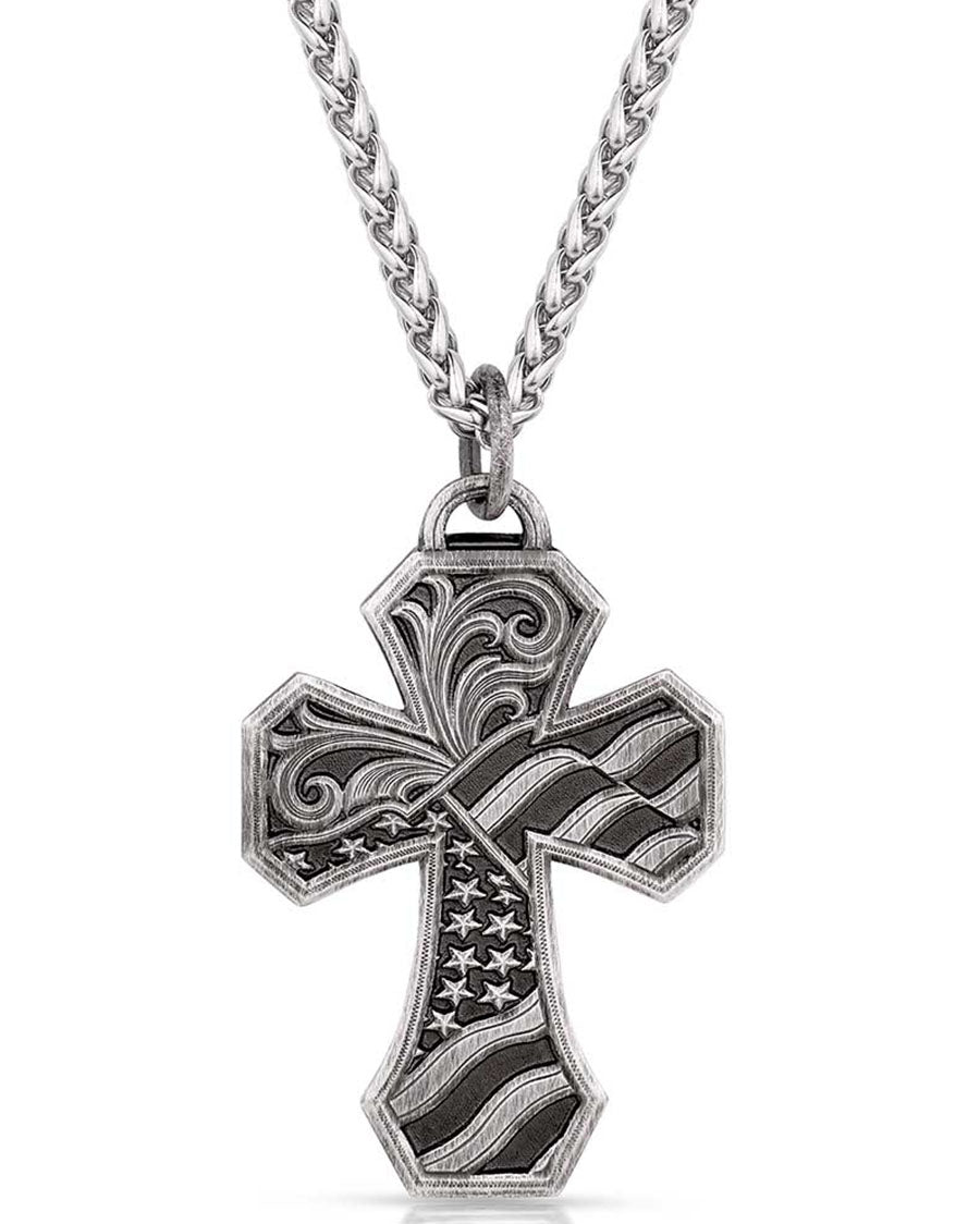 American Made Tradition Cross Necklace - Amnc5457Ma