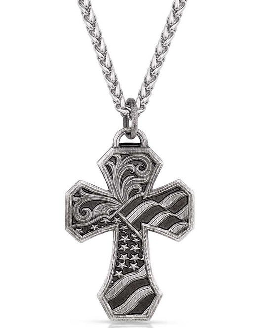 American Made Tradition Cross Necklace - Amnc5457Ma