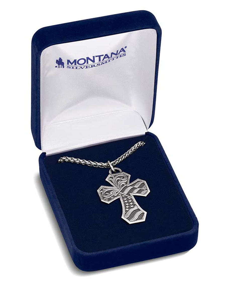 American Made Tradition Cross Necklace - Amnc5457Ma