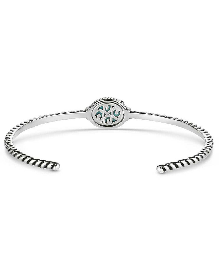 World'S Feather Turquoise Cuff Bracelet - Bc5375