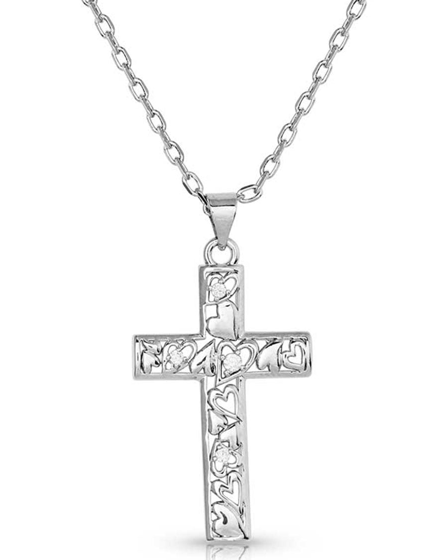 Heartfelt Faith Cross Necklace - Nc5699