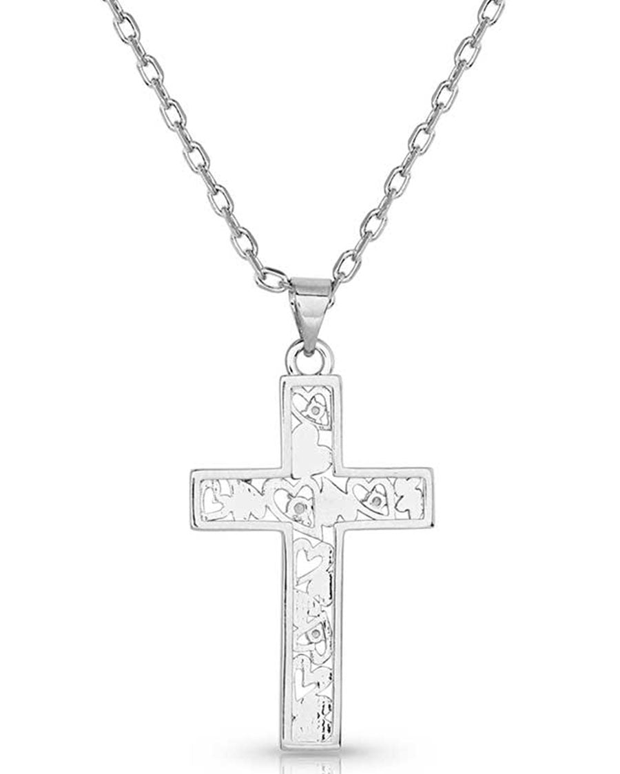 Heartfelt Faith Cross Necklace - Nc5699
