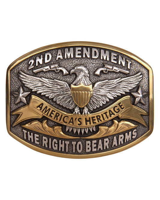 2nd Amendment The Right to Bear Arms Belt Buckle by AndWest from Skip’s Western Outfitters | AWE-707-O/S-Reg