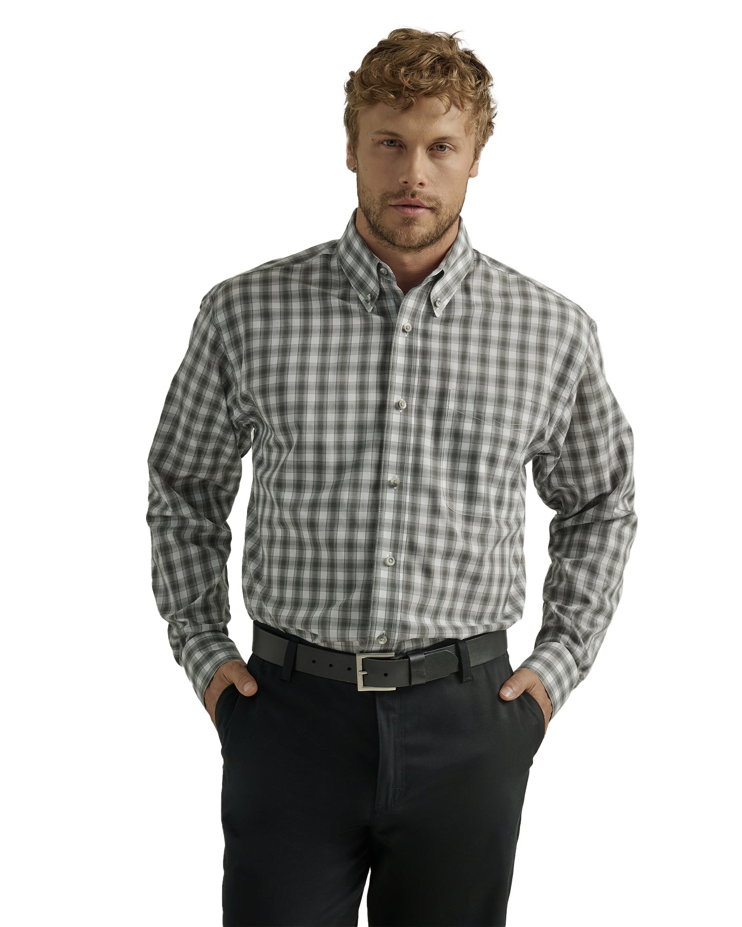 Men's Riata Assorted Long Sleeve Western Shirt by Wrangler from Skip’s Western Outfitters | WRA-112330379-S-MLTIPLD/FL