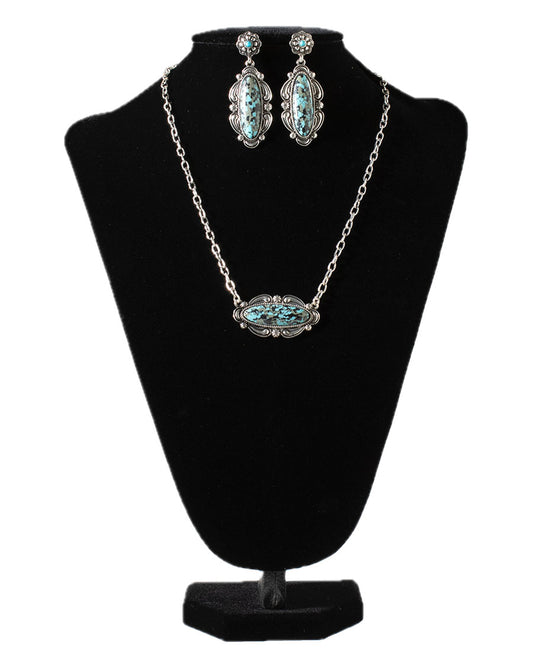 Marbled Pendant Jewelry Set - 3056088 by Blazin Roxx from Skip’s Western Outfitters | MFW-3056088-O/S