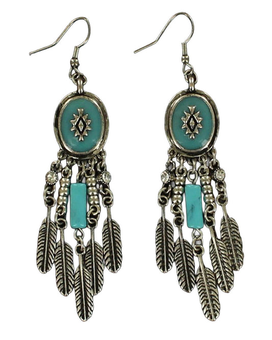 Drop Feather Earrings