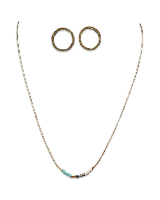 Thin Burnished Gold Jewelry Set by Blazin Roxx from Skip’s Western Outfitters | MFW-30987-O/S-REG