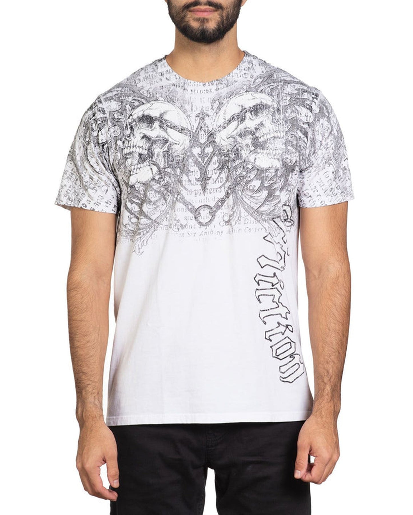 Men's Collapse Tee by Affliction from Skip’s Western Outfitters | AFL-A26368-M-WH