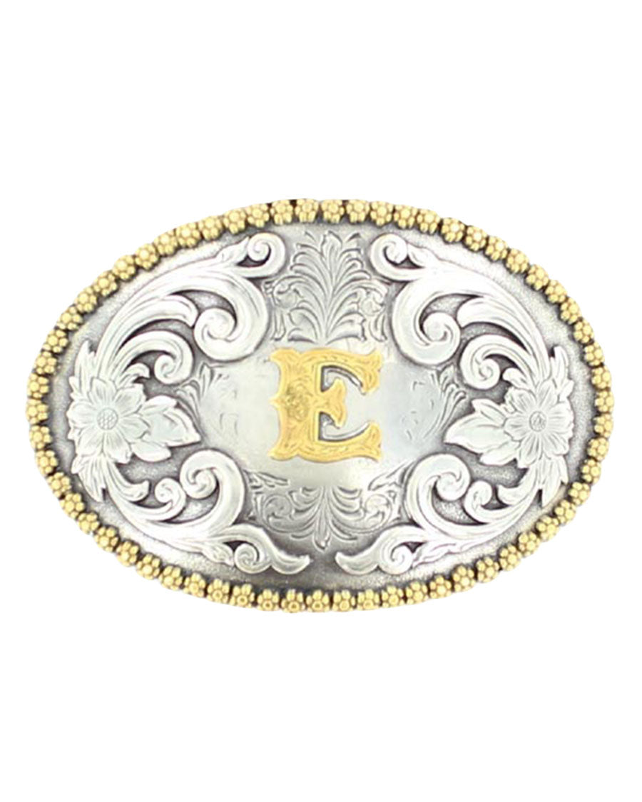 Oval Initial 'E' Buckle - 37072-E by Nocona from Skip’s Western Outfitters | MFW-37072-E-O/S-E