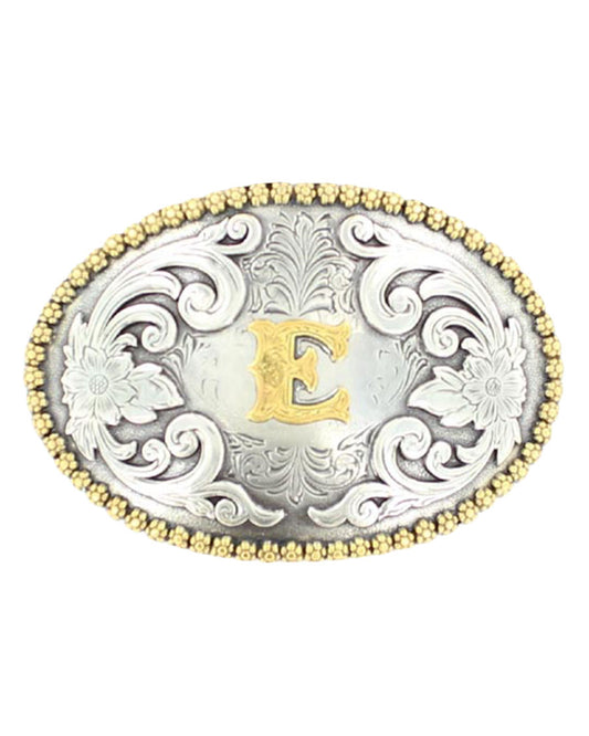 Oval Initial 'E' Buckle - 37072-E