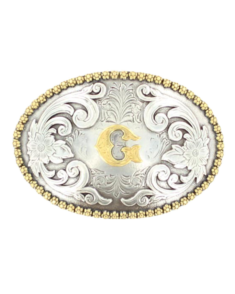 Oval Initial 'G' Buckle - 37072-G by MFW from Skip’s Western Outfitters | MFW-37072-G-O/S-G