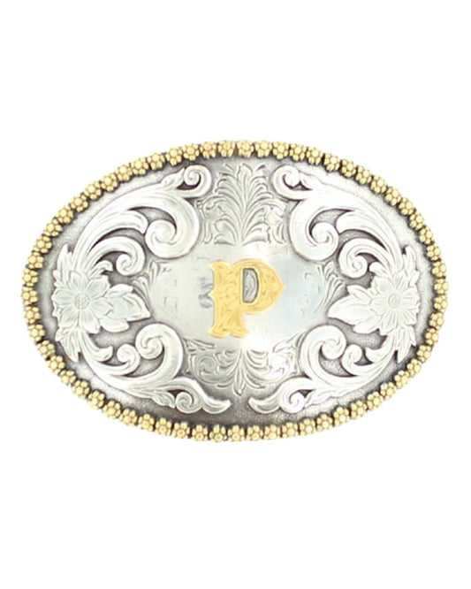 Oval Initial P Buckle -37072-P