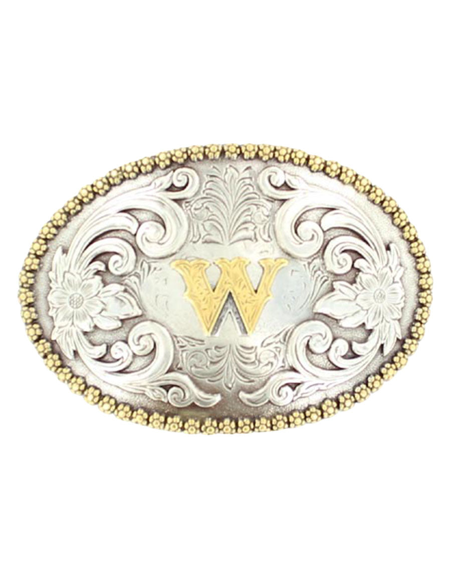Oval Initial 'W' Buckle - 37072-W by Nocona from Skip’s Western Outfitters | MFW-37072-W-O/S-W