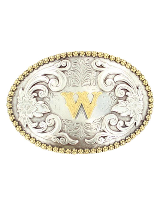Oval Initial 'W' Buckle - 37072-W