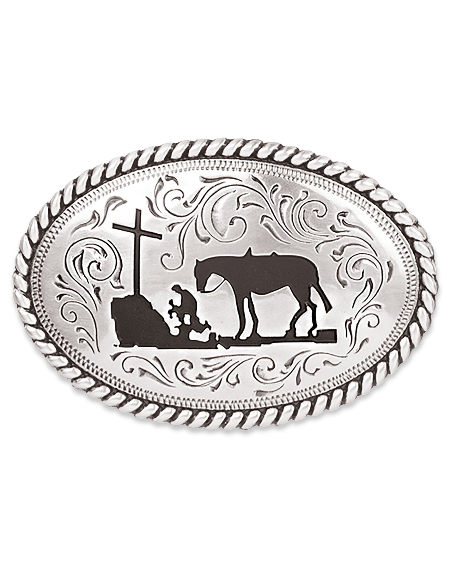 Kids' Cowboy Prayer Buckle by Nocona from Skip’s Western Outfitters | MFW-37382-O/S