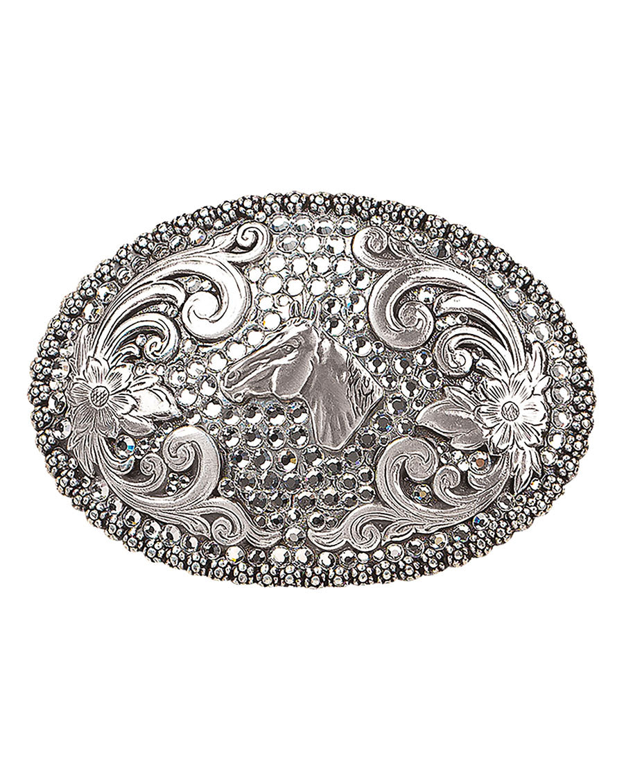 Women's Exquisite Crystal Belt Buckle - 37536