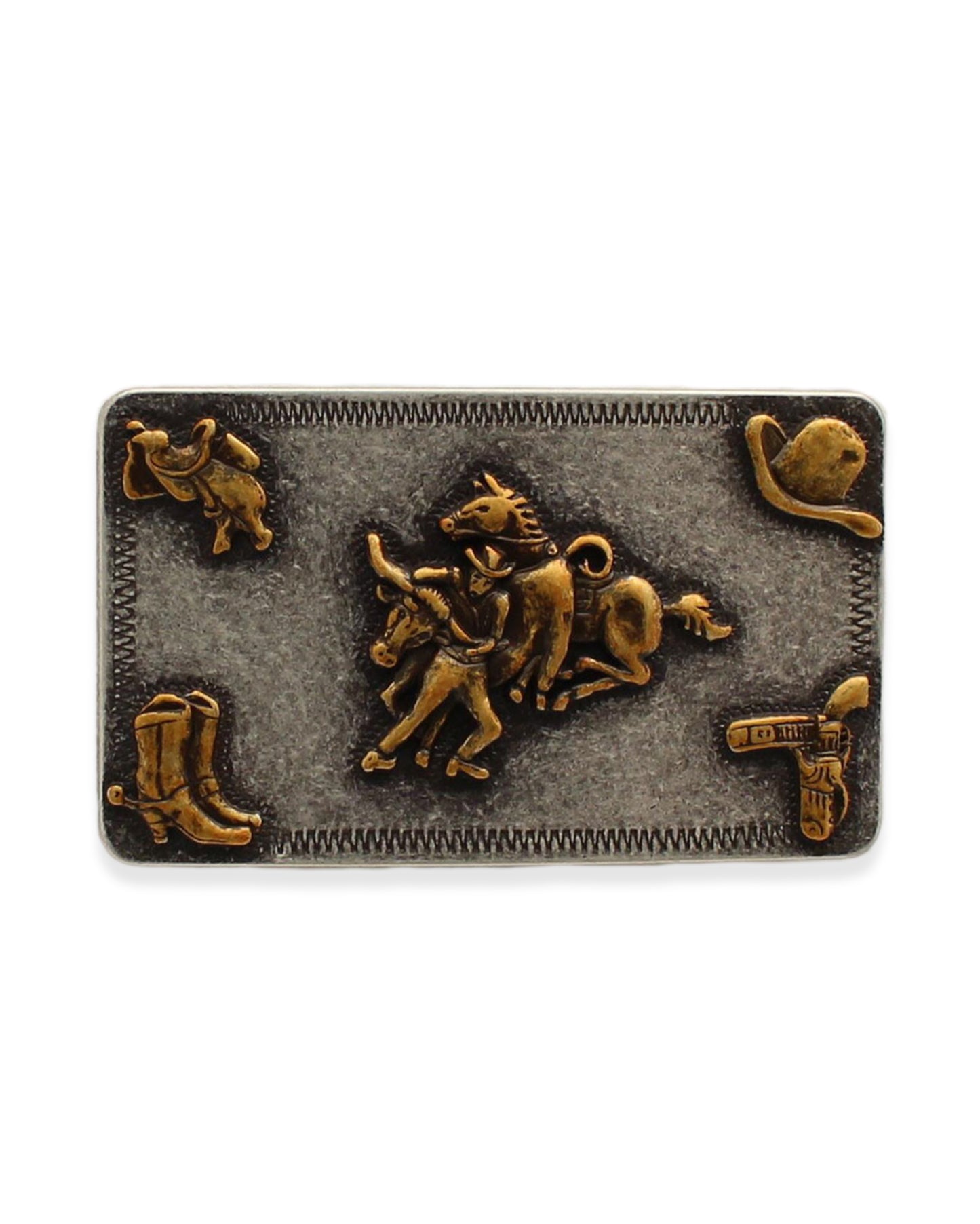 Gold Steer Belt Buckle
