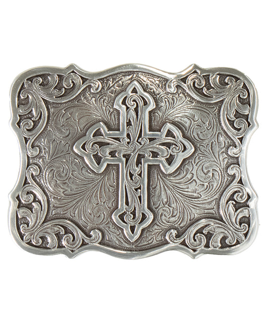 Scrolling Cross Belt Buckle by Blazin Roxx from Skip’s Western Outfitters | MFW-37907-O/S