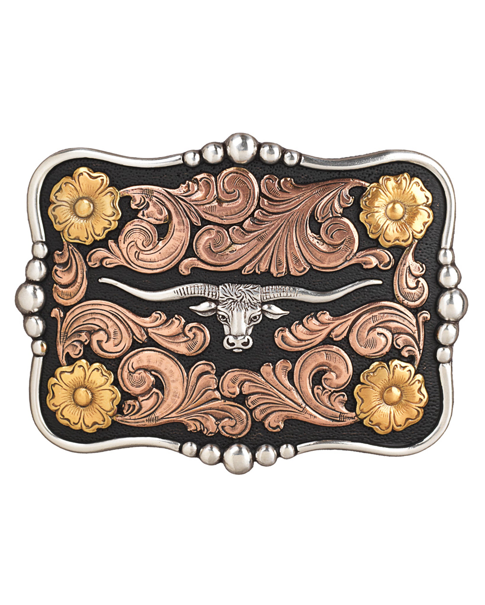 Scalloped Longhorn Belt Buckle by Nocona from Skip’s Western Outfitters | MFW-37917-O/S