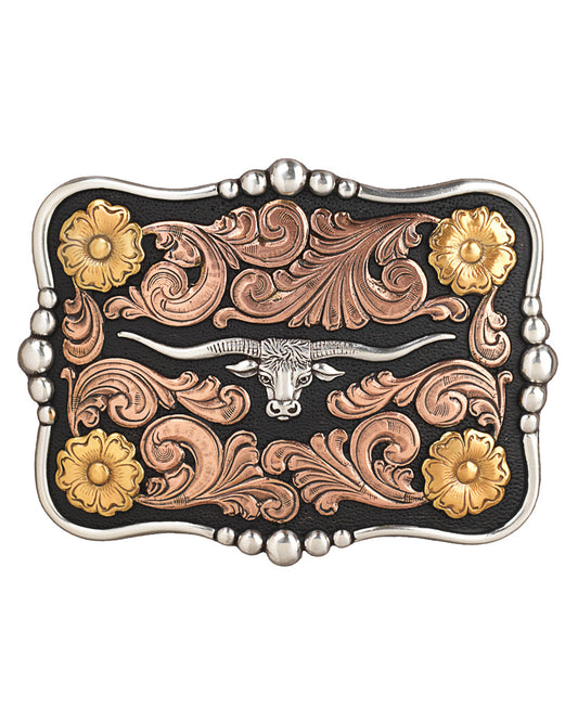 Scalloped Longhorn Belt Buckle by Nocona from Skip’s Western Outfitters | MFW-37917-O/S