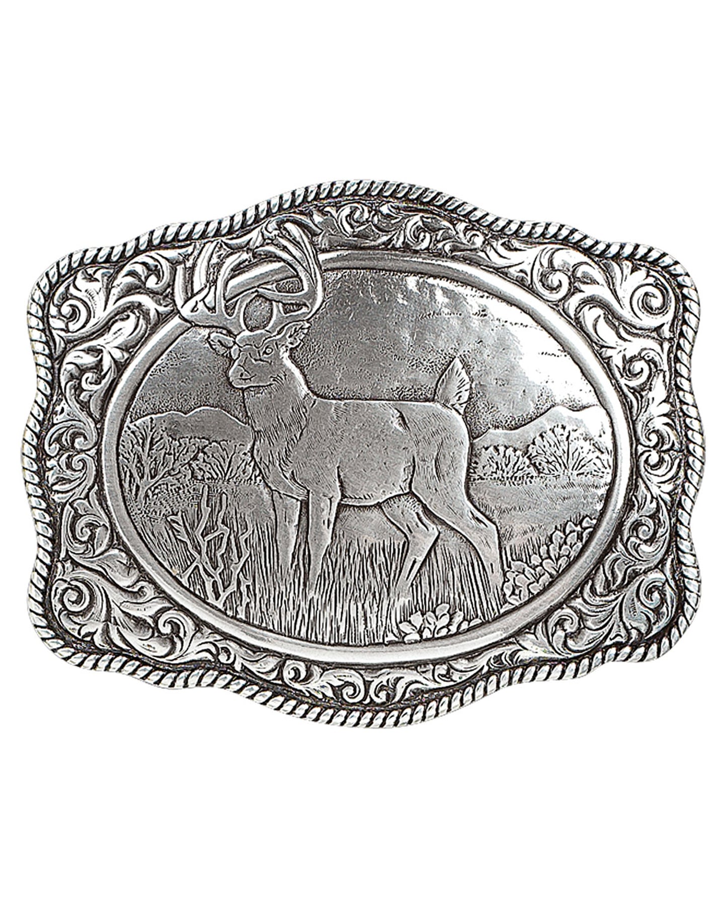Whitetail Deer Buckle by MFW from Skip’s Western Outfitters | MFW-38038-O/S