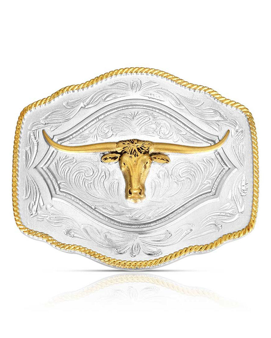 On The Range Longhorn Buckle - A1079P