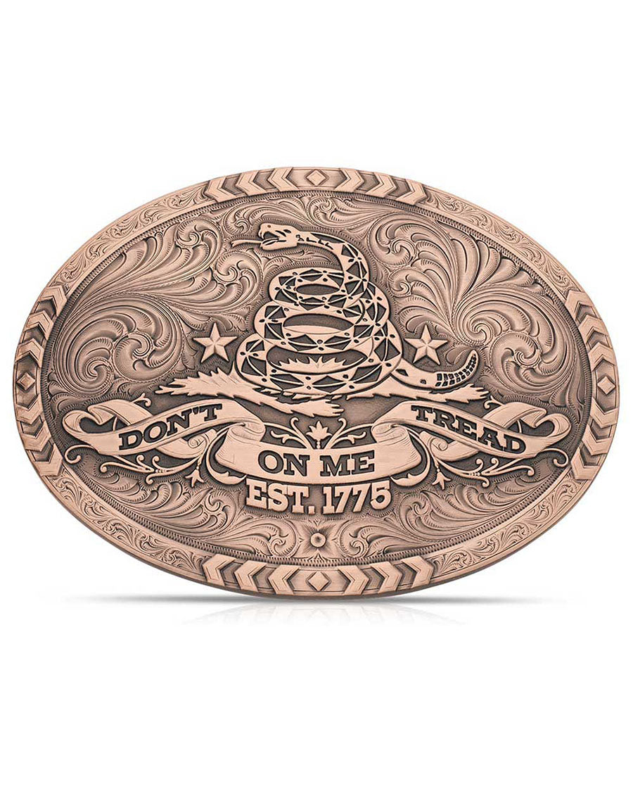 Vintage Bronze Gadsden Belt Buckle - 52110Blb