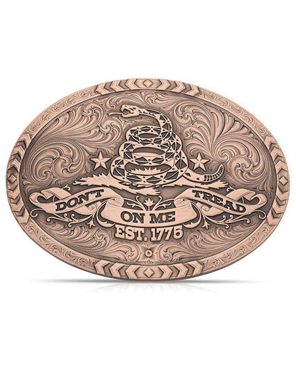 Vintage Bronze Gadsden Belt Buckle - 52110Blb