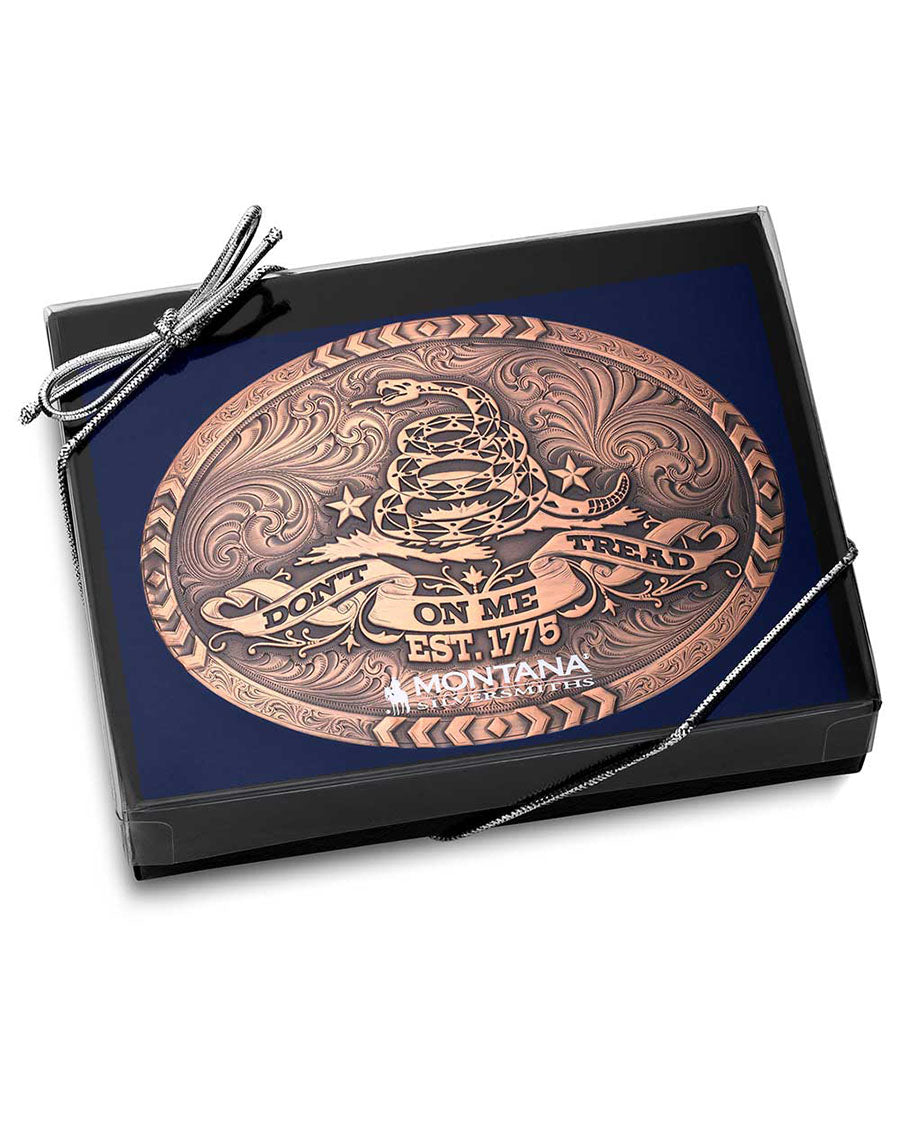 Vintage Bronze Gadsden Belt Buckle - 52110Blb