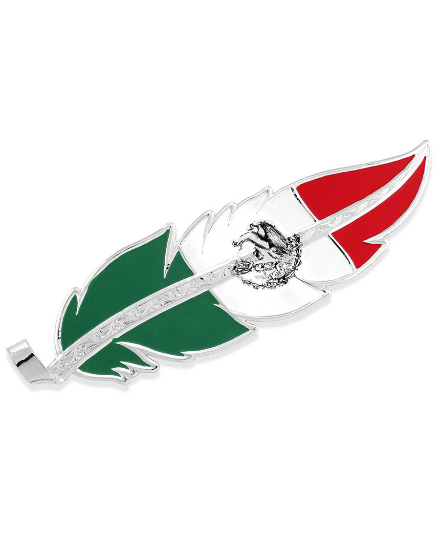 Mexico Flag Hat Feather