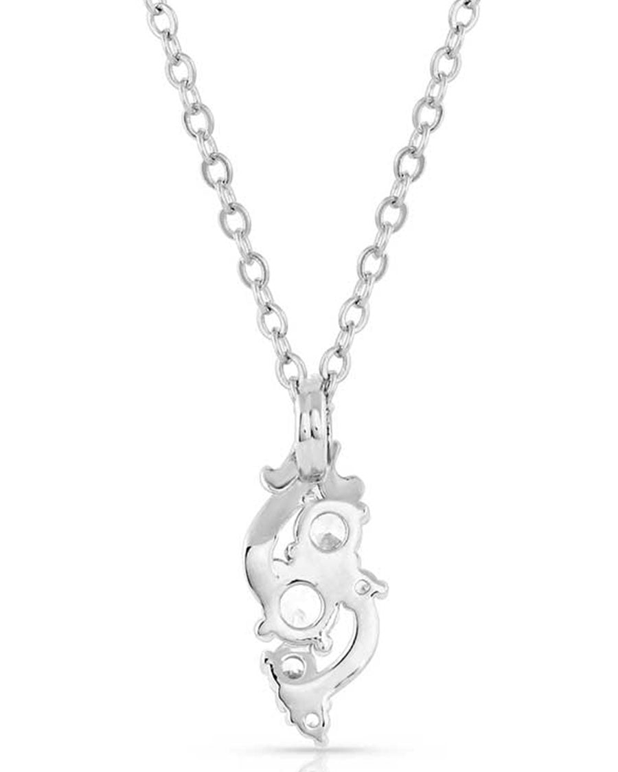 Nc5110 - Fiery Ice Flower Necklace