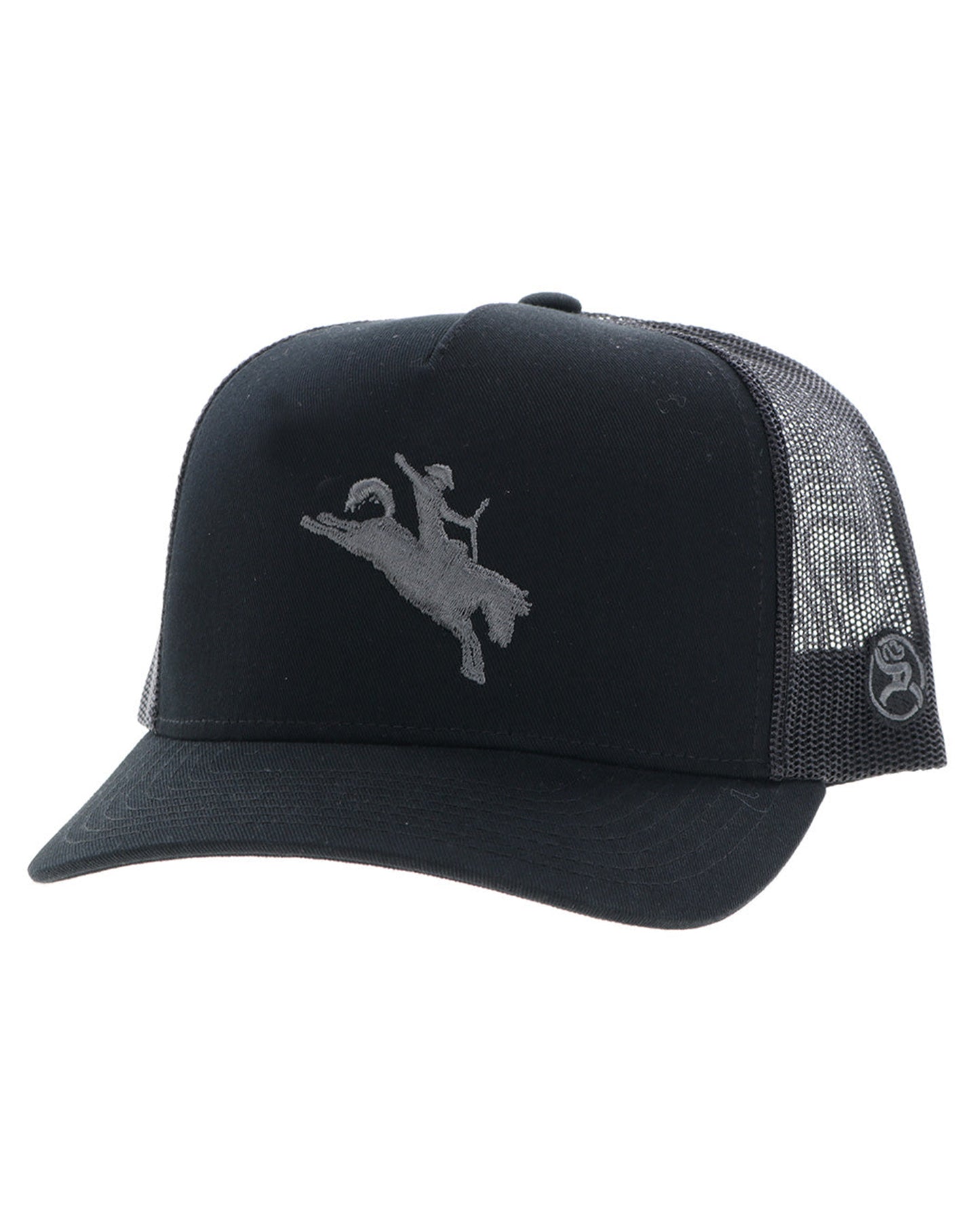 5-Panel Trucker Cap by Hooey from Skip’s Western Outfitters | HOO-4045T-BK-O/S-WHITE-/-BLACK