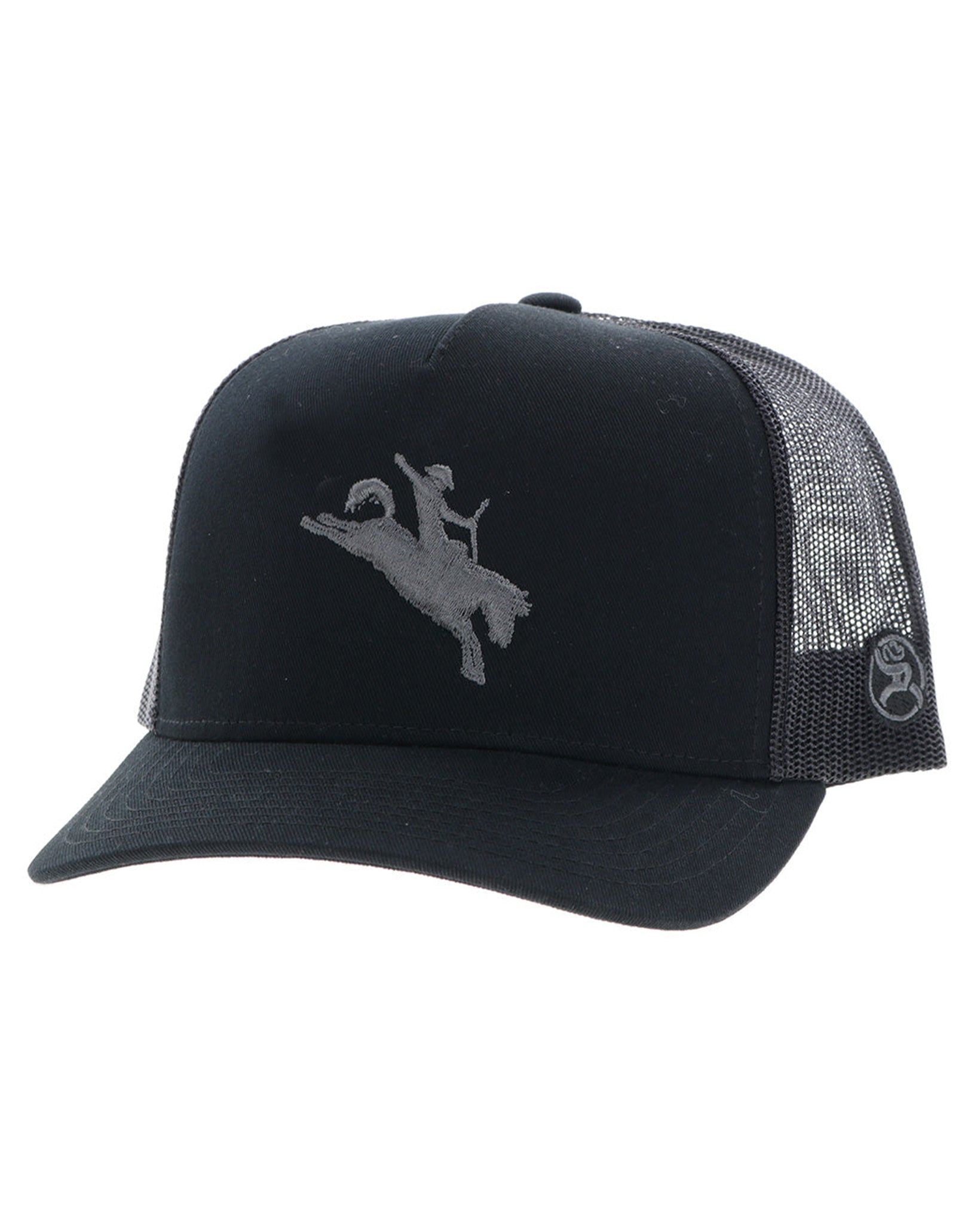 5-Panel Trucker Cap by Hooey from Skip’s Western Outfitters | HOO-4045T-BK-O/S-WHITE-/-BLACK