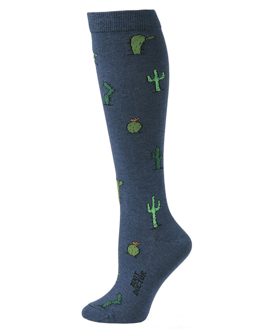 Women's Cactus Socks by M&F from Skip’s Western Outfitters | MFW-417203-O/S-REG